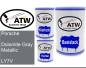 Preview: Porsche, Dolomite Gray Metallic, LY7V: 500ml Lackdose + 500ml Klarlack + 250ml Härter - Set, von ATW Autoteile West.